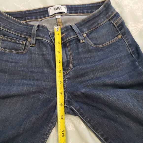 Paige Verdugo Mid-Rise Ankle Skinny Jeans. Dark wash sz 25 - Picture 8 of 12